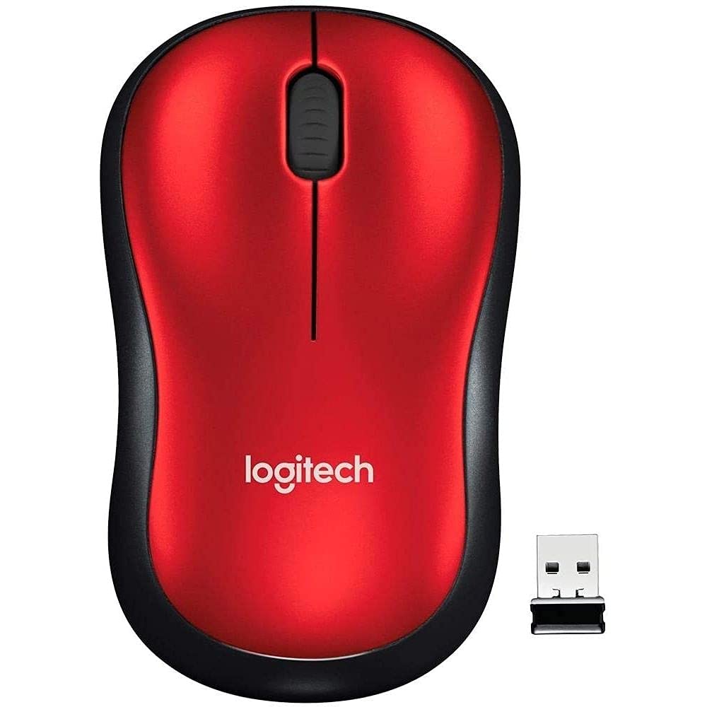 - Logitech M185 Wireless Mouse, 2.4GHz with USB Mini Receiver, 12-Month Battery Life, 1000 DPI Optical Tracking, Ambidextrous PC/Mac/Laptop - Swift Grey