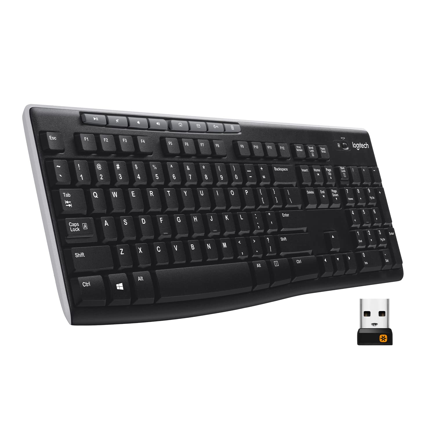 - Logitech MK270 Wireless Keyboard and Mouse Combo for Windows, 2.4 GHz, 8 Multimedia Keys, PC, Laptop, Wireless Keyboard Compact Mouse Combo - Rose