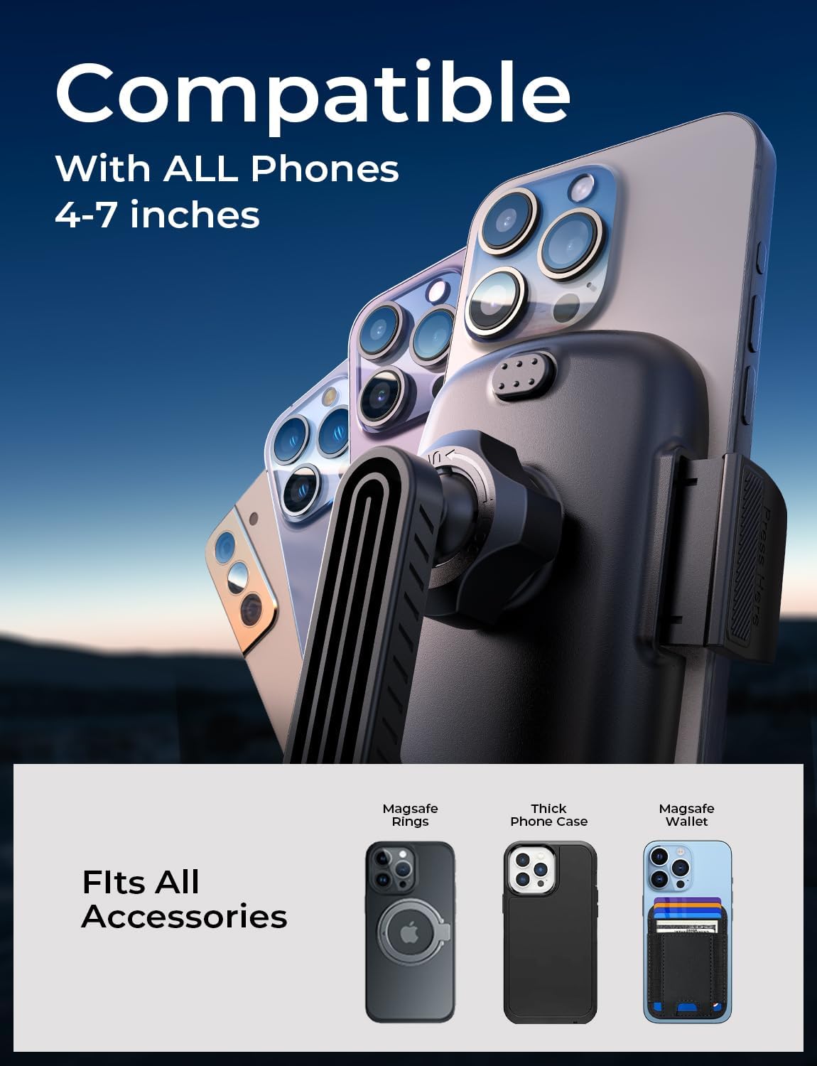 - LISEN Phone Mount for Car Vent [Never Blocking] Rotatable Car Phone Holder Air Vent Clip 2024 Hands Free Cell Phone Car Mount for iPhone 16 Pro Max Plus 15 14 13 Samsung Android, Pink