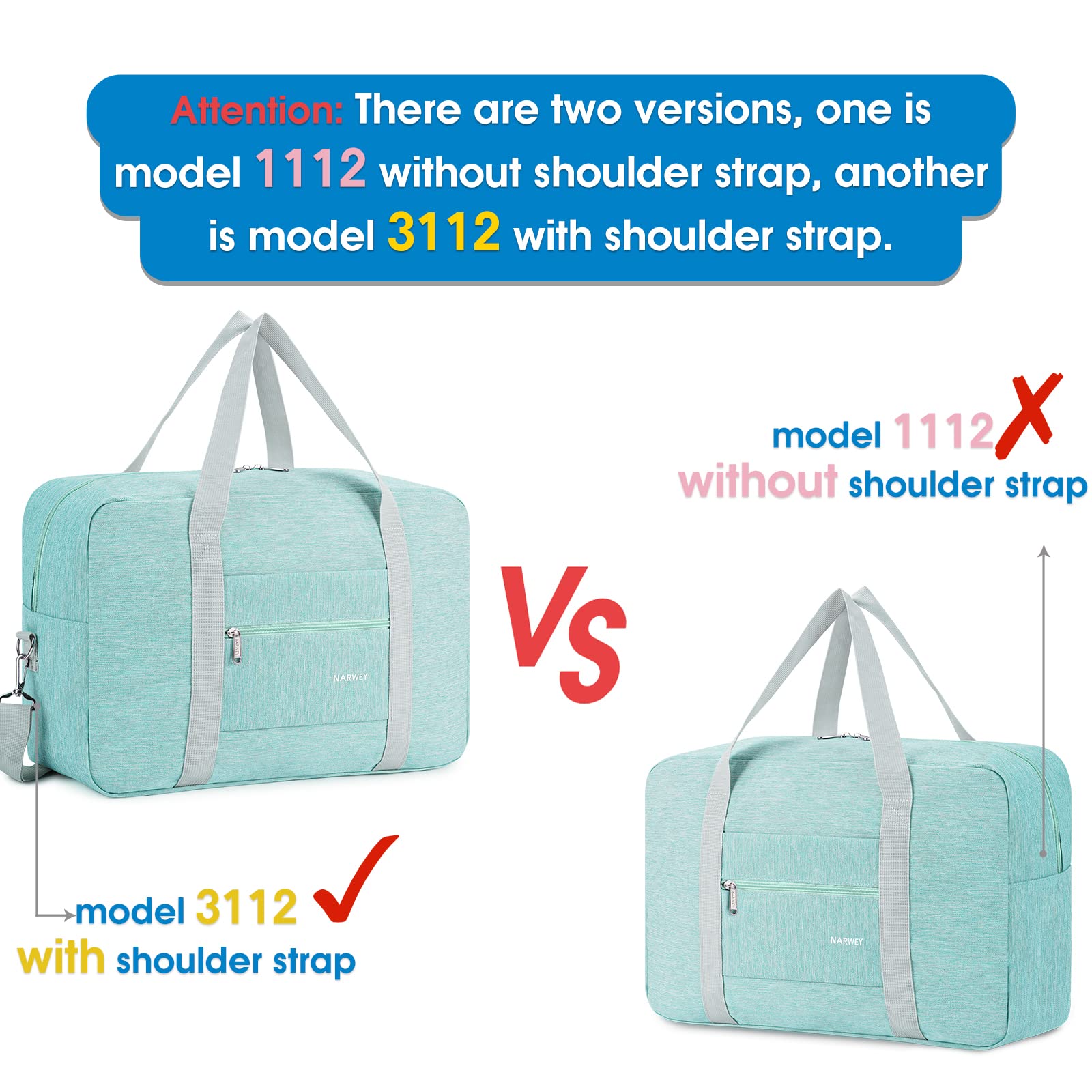 - For Spirit Airlines Personal Item Bag 18x14x8 Foldable Travel Duffel Bag Tote Carry on Luggage Duffle Overnight for Women and Men