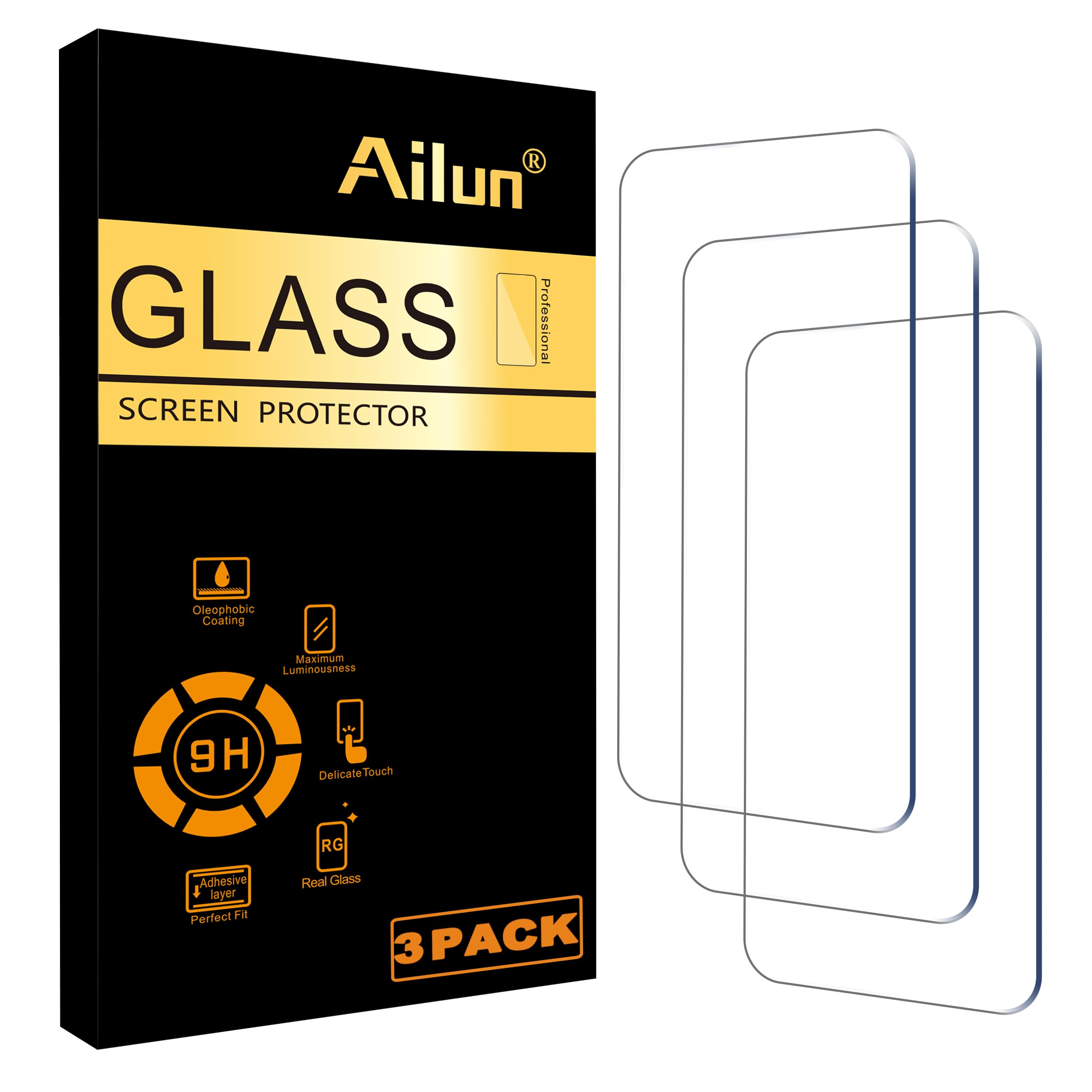 - Ailun 3 Pack Screen Protector for iPhone 17 Pro [6.3 inch] with Installation Frame, Tempered Glass,Sensor Protection, Dynamic Island Compatible, Case Friendly [Not for iPhone 17/17 Pro Max/iPhone Air]