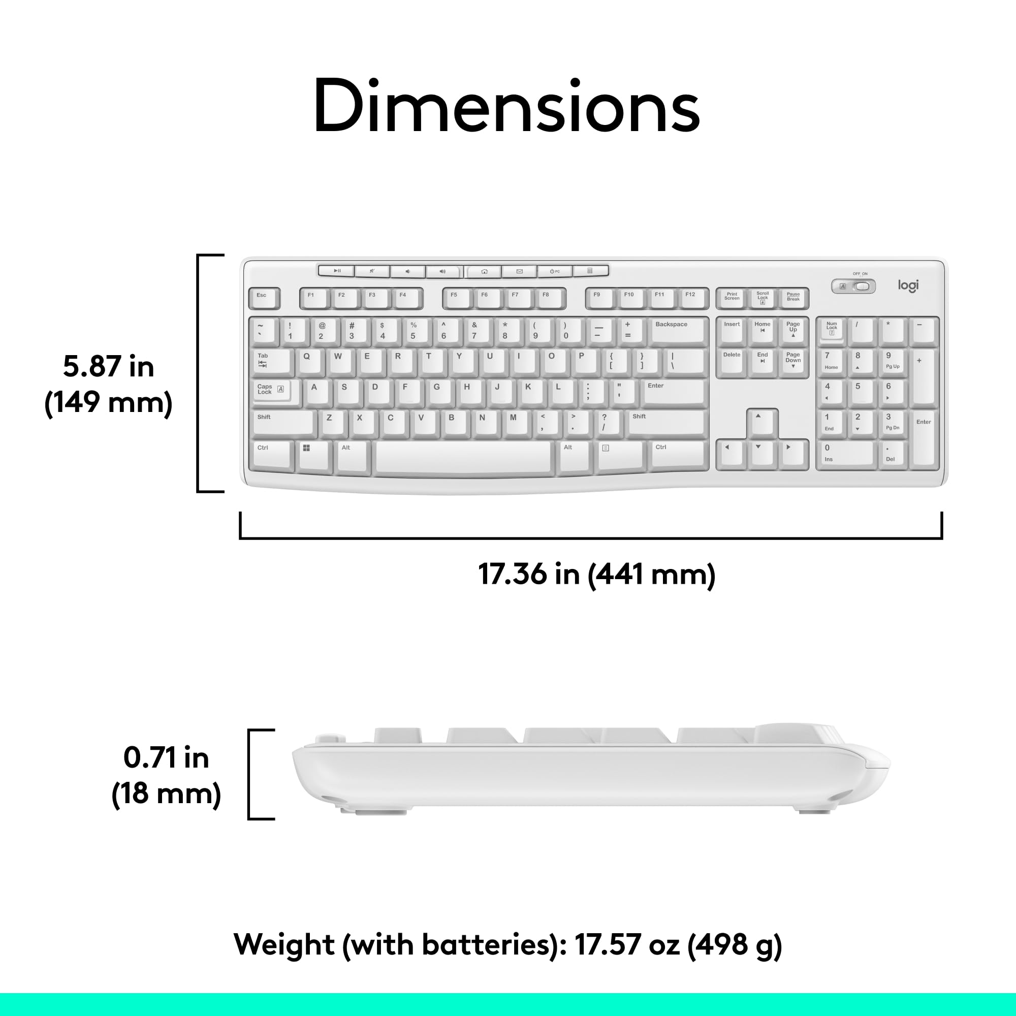 - Logitech MK270 Wireless Keyboard and Mouse Combo for Windows, 2.4 GHz, 8 Multimedia Keys, PC, Laptop, Wireless Keyboard Compact Mouse Combo - Rose