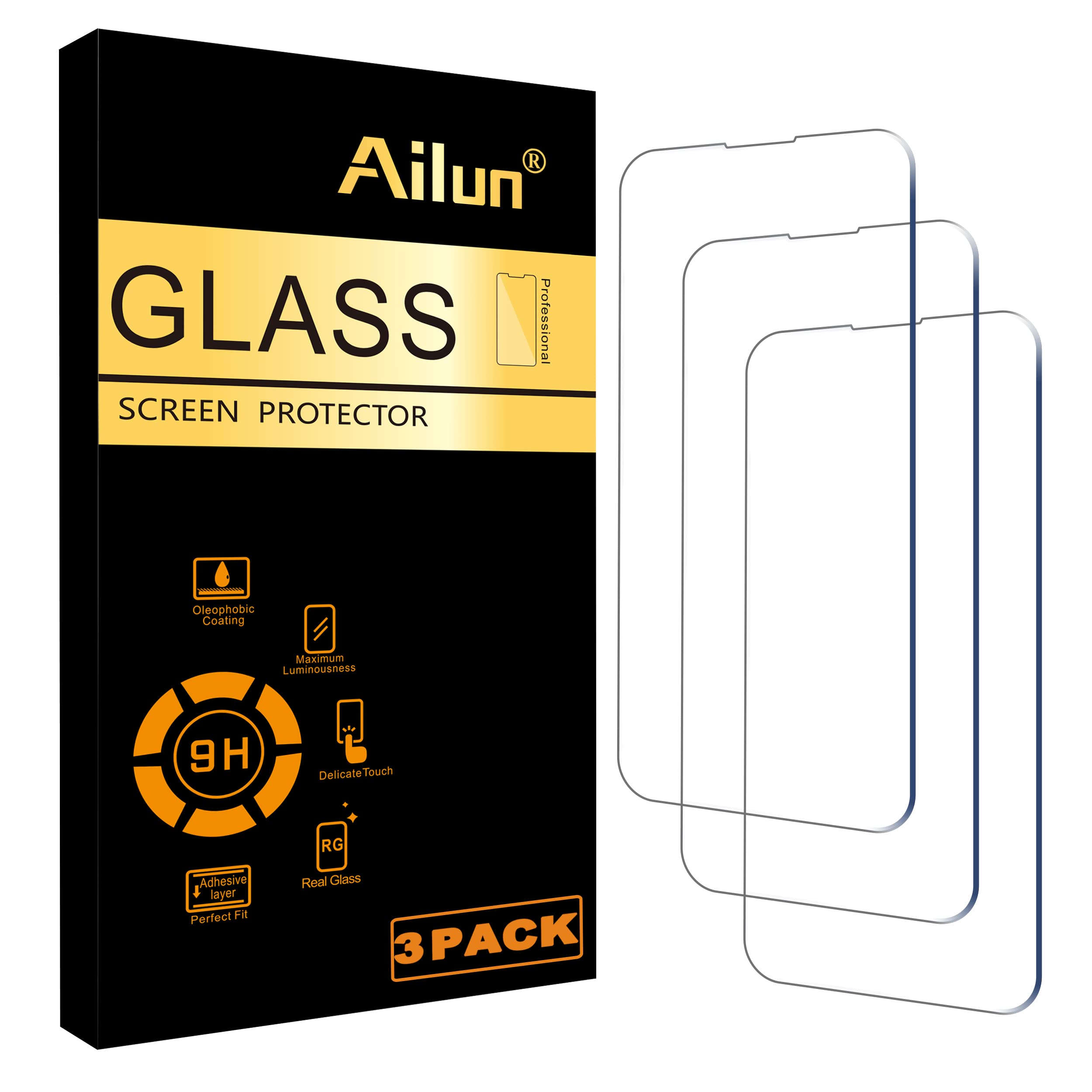 - Ailun 3 Pack Screen Protector for iPhone 17 Pro [6.3 inch] with Installation Frame, Tempered Glass,Sensor Protection, Dynamic Island Compatible, Case Friendly [Not for iPhone 17/17 Pro Max/iPhone Air]