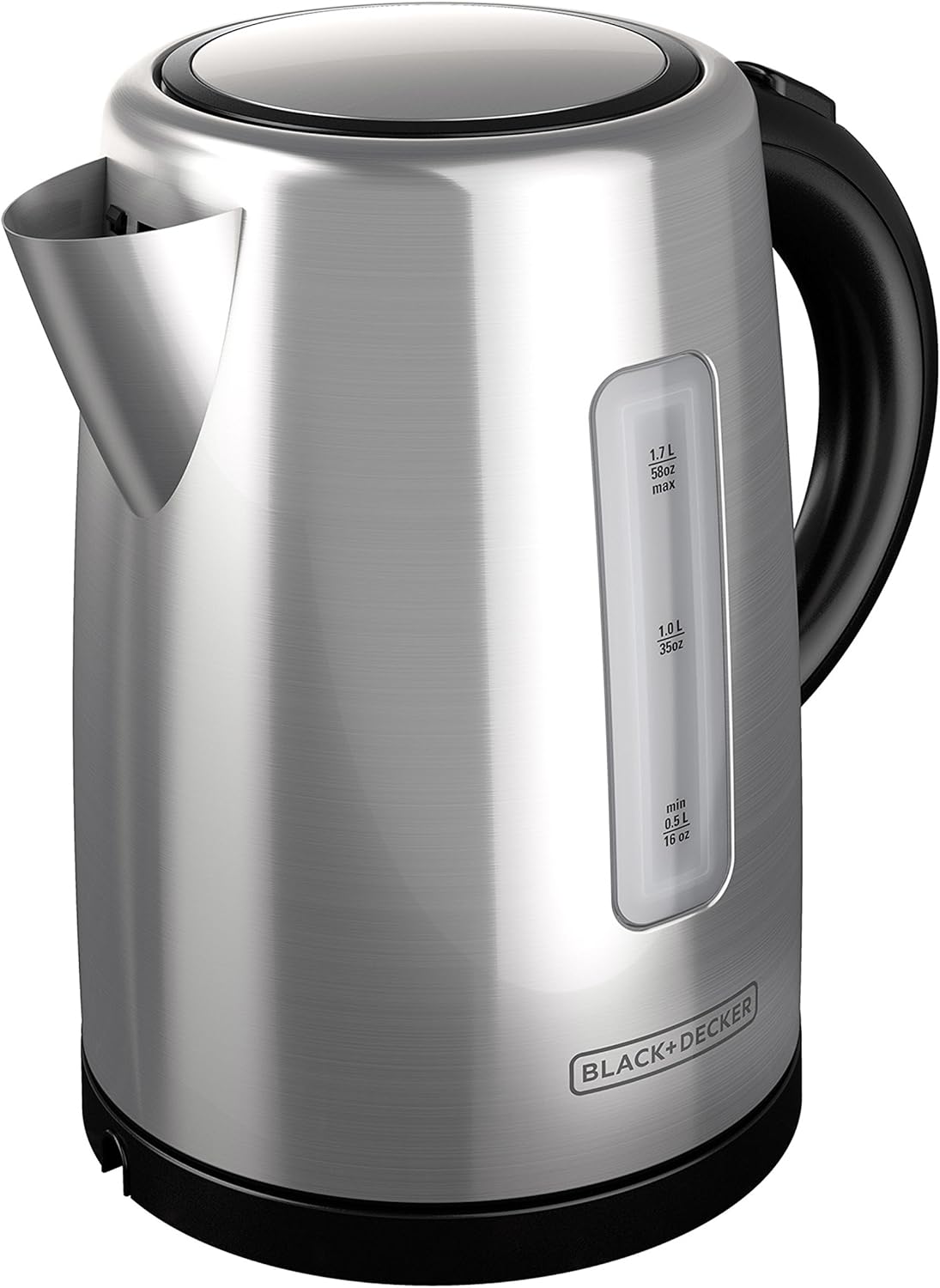 - BLACK+DECKER 1.7L Cordless Kettle, Silver, KE2000SD