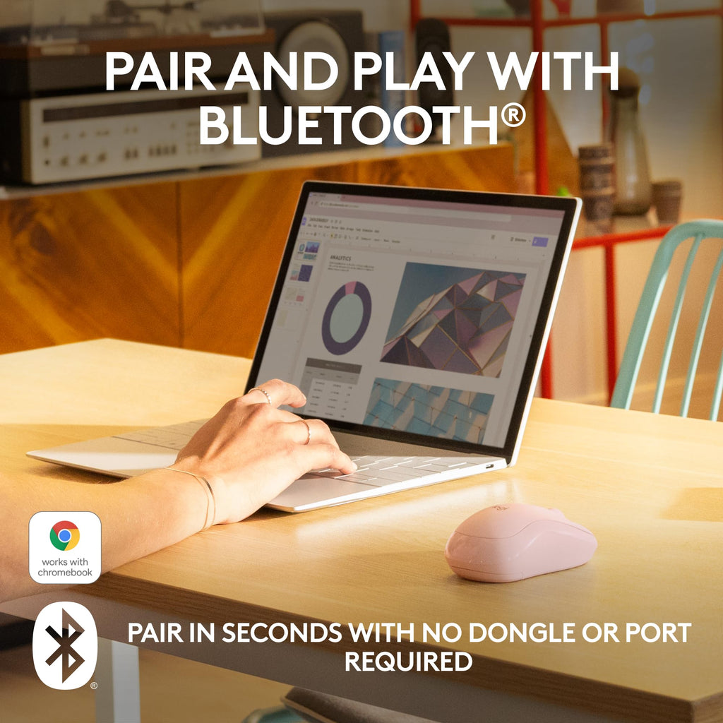 - Logitech M185 Wireless Mouse, 2.4GHz with USB Mini Receiver, 12-Month Battery Life, 1000 DPI Optical Tracking, Ambidextrous PC/Mac/Laptop - Swift Grey