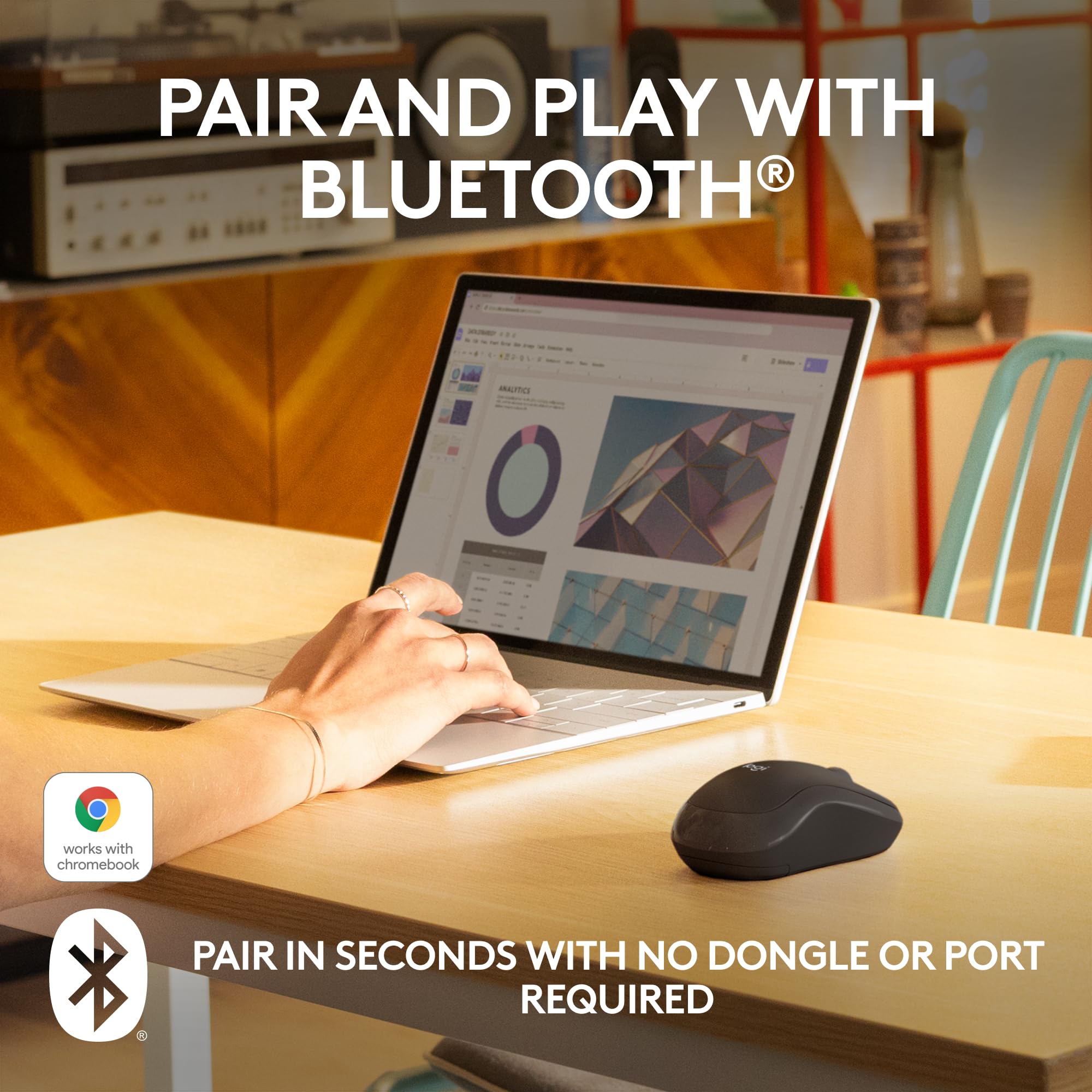 - Logitech M185 Wireless Mouse, 2.4GHz with USB Mini Receiver, 12-Month Battery Life, 1000 DPI Optical Tracking, Ambidextrous PC/Mac/Laptop - Swift Grey