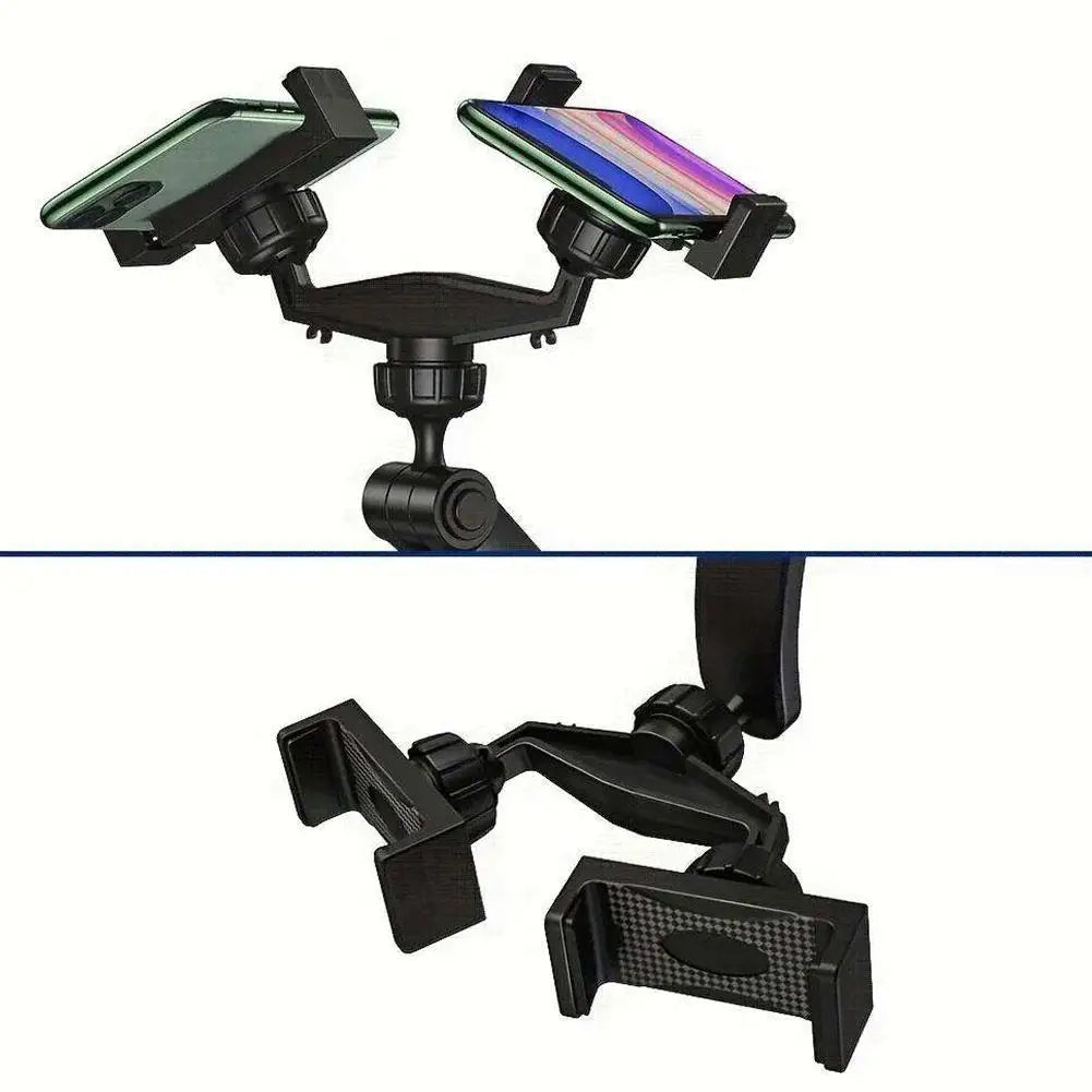 Car Dual Head Phone Holder 360°Universal