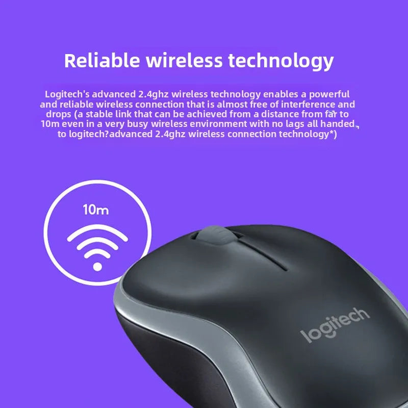 Office Mouse Logitech M185 Wireless Mouse Business Office Home Notebook Desktop Computer Peripherals Compact and Portable
