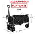 Heavy Duty Large Capacity Fold Wagon Collapsible Folding Utility Beach Trolley Portable Garden