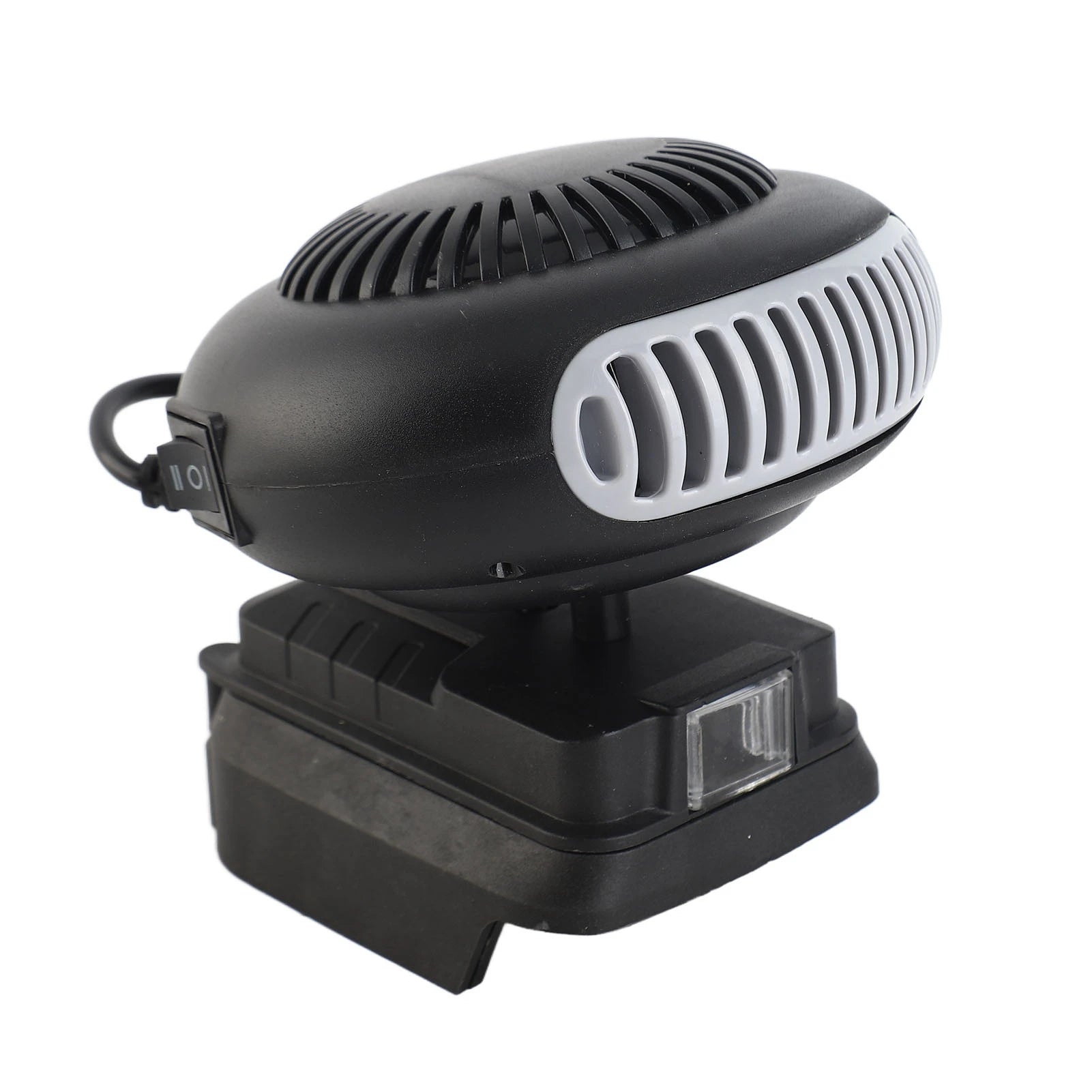 Electric Heater Fan Electric Space Heater Portable 2 Gear 18V Battery Powered 170W for Workshop