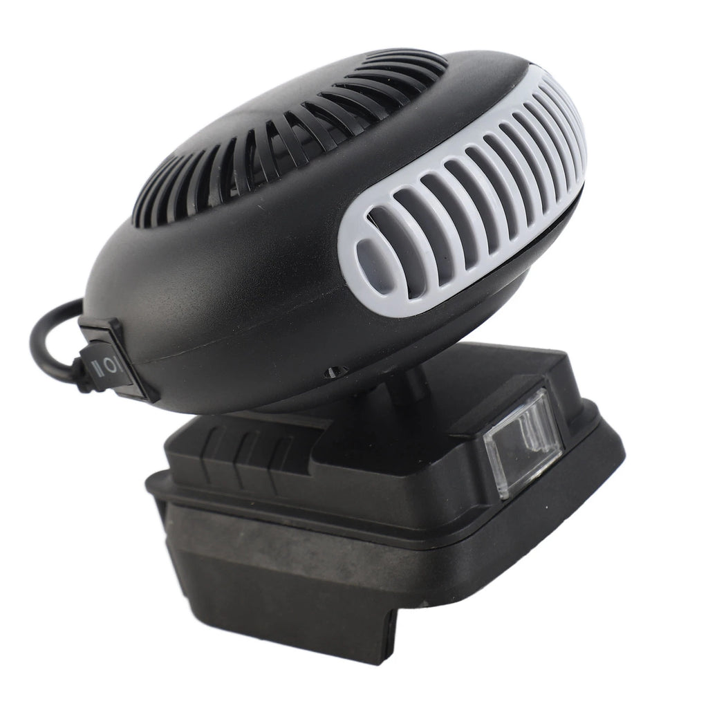 Electric Heater Fan Electric Space Heater Portable 2 Gear 18V Battery Powered 170W for Workshop