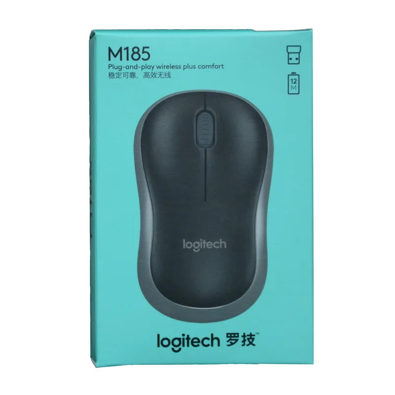 Office Mouse Logitech M185 Wireless Mouse Business Office Home Notebook Desktop Computer Peripherals Compact and Portable