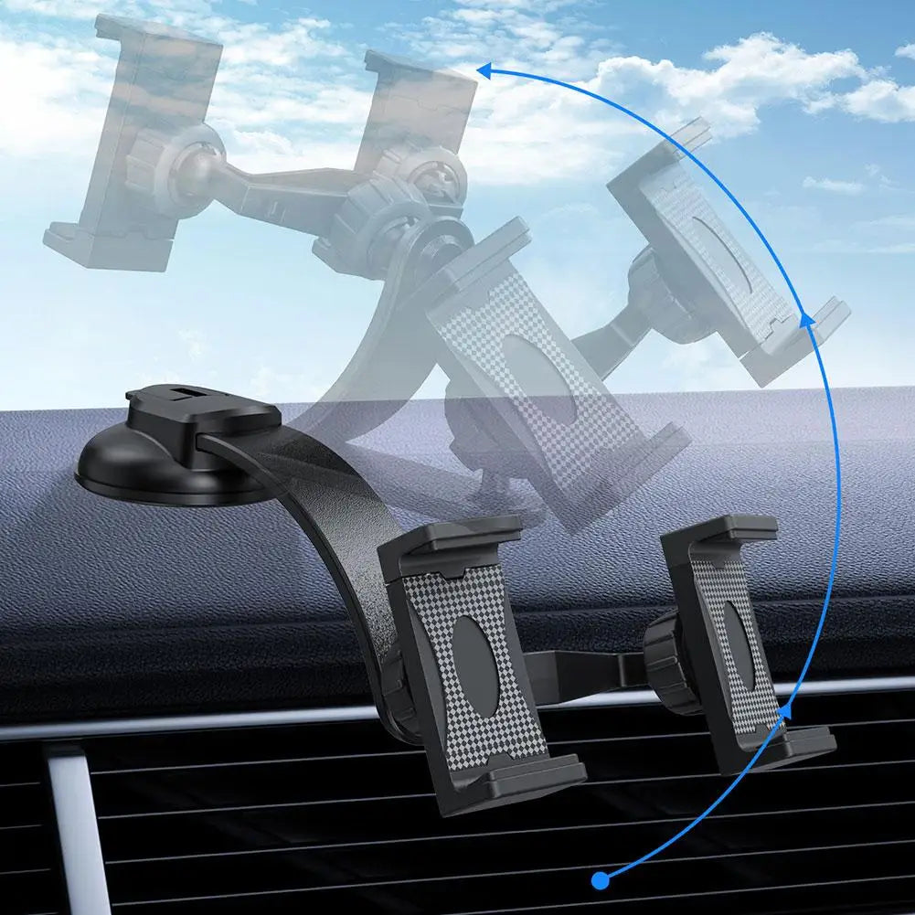 Car Dual Head Phone Holder 360°Universal