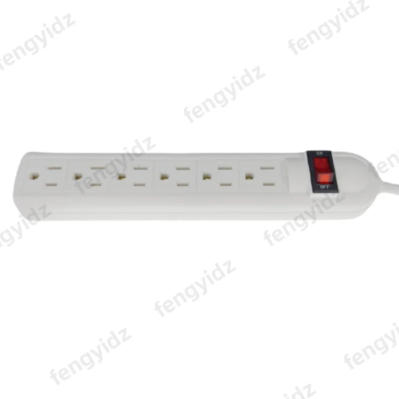 fengyidz US Power Strip Surge Protector with 6 Outlet  with 1m Extension Cord for Home and Office