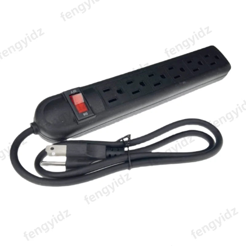 fengyidz US Power Strip Surge Protector with 6 Outlet  with 1m Extension Cord for Home and Office
