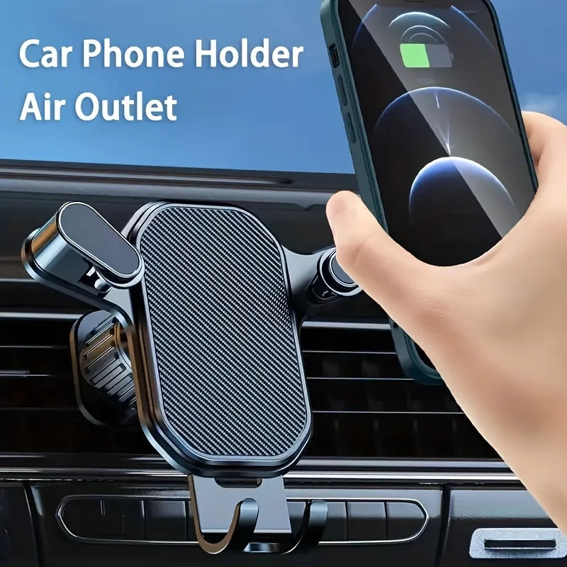 Car Phone Holder with Air Vent Clip Mount Mobile Cell Stand Smartphone GPS Support For 4.7-6.7 Inch Mobile Devices