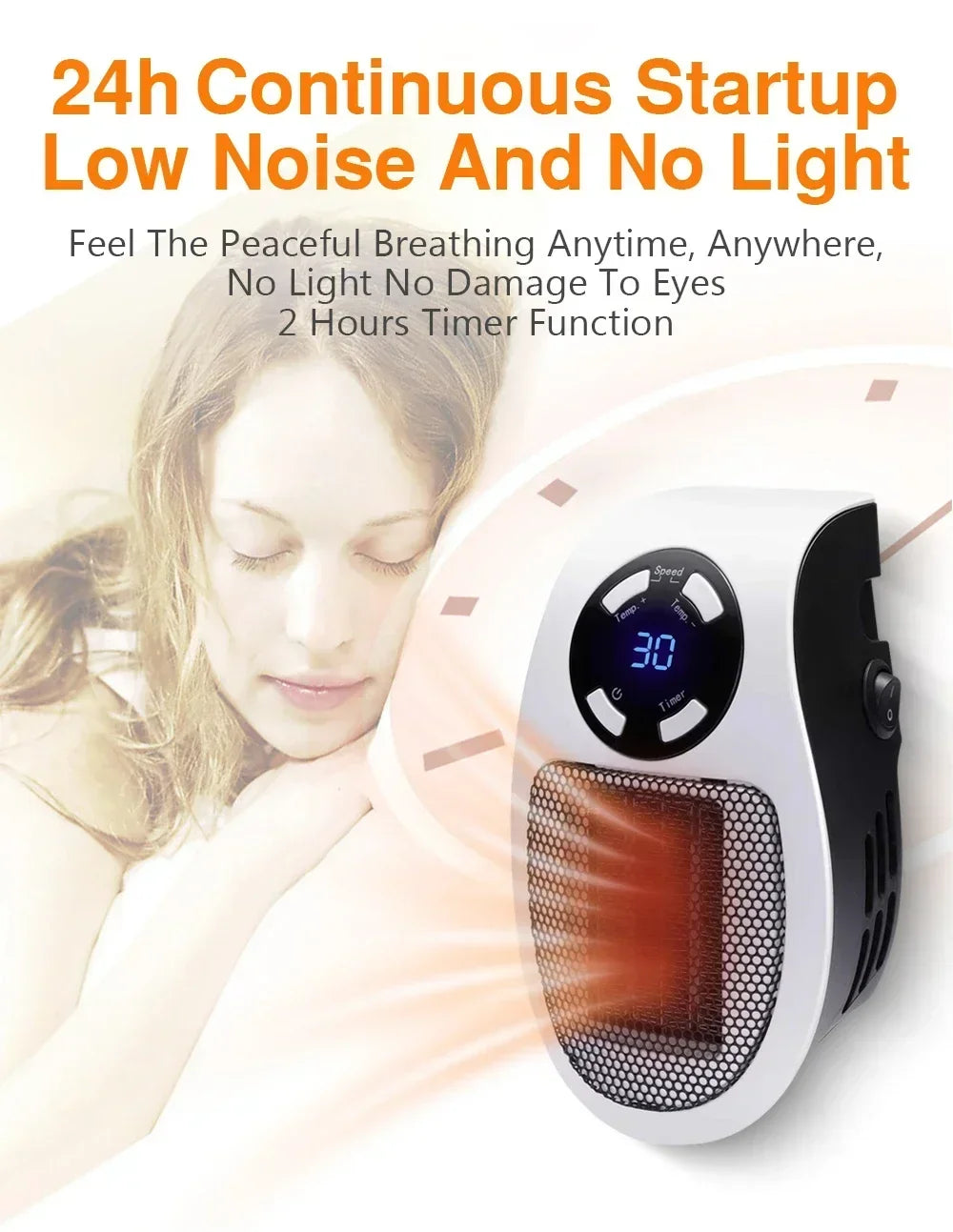 Electric Heater Portable   Heater Heating Warm Air Blower Mini Radiator Home Office Warmer Machine for Winter